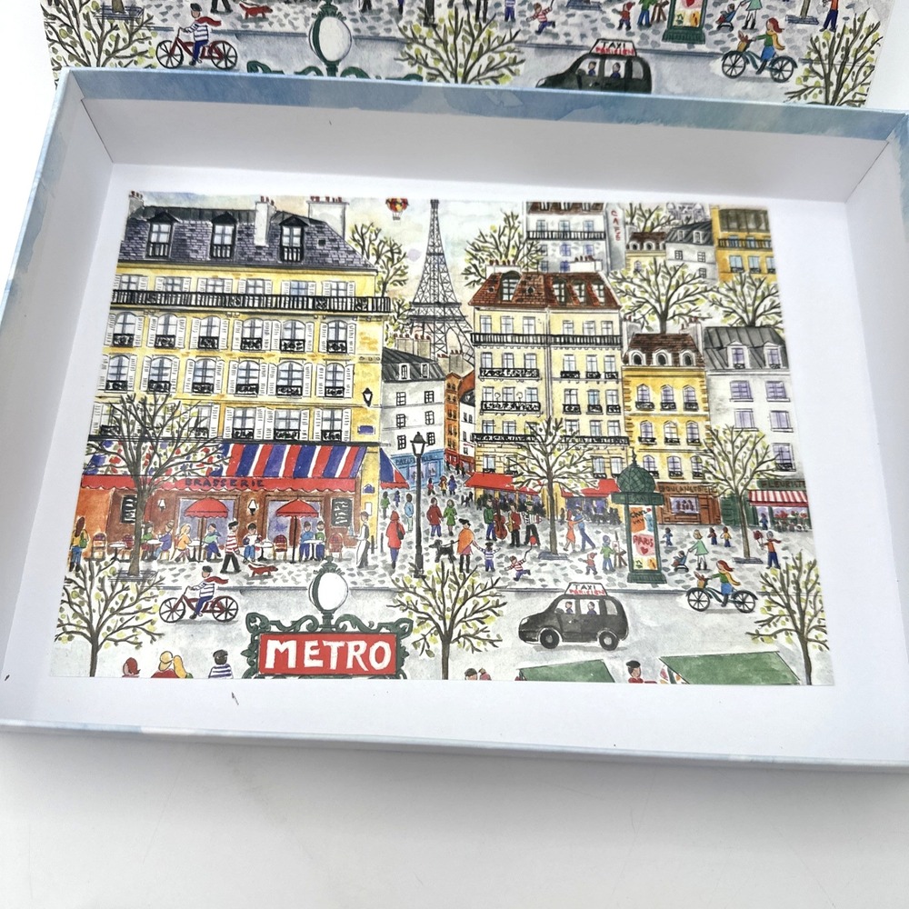 Galison Paris Michael Storrings Puzzle 1000pc Multi Cityscape Art 20x27 Sealed - Picture 10 of 16